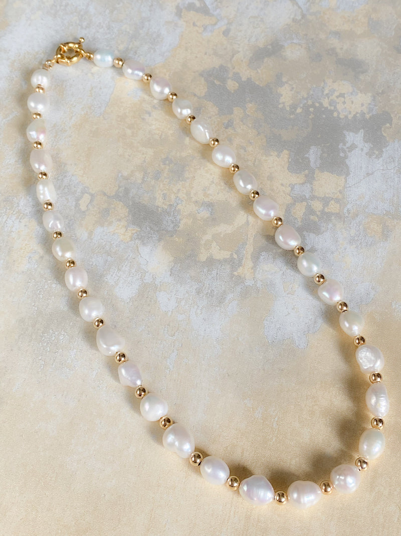 Santorini Pearl Necklaces