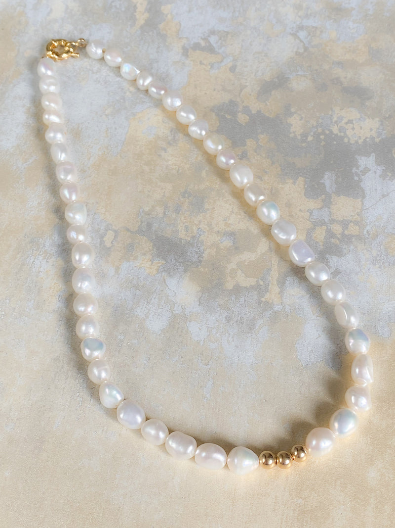 Santorini Pearl Necklaces