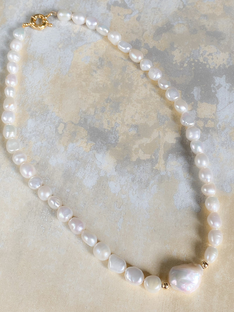 Santorini Pearl Necklaces