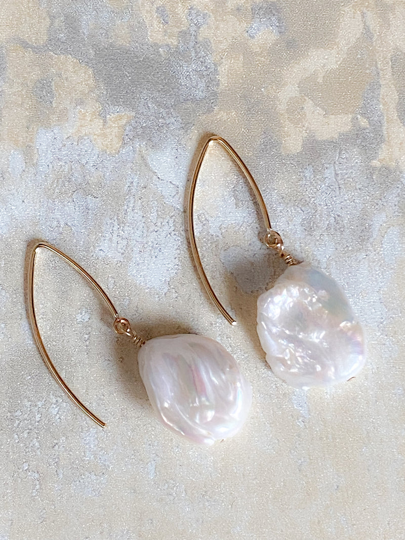 Carmel Collection Gold Filled Pearl Earrings