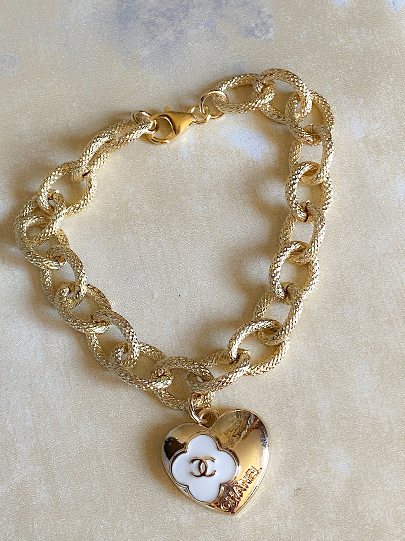 Repurposed  Vintage Designer Zipper Pull Bracelets