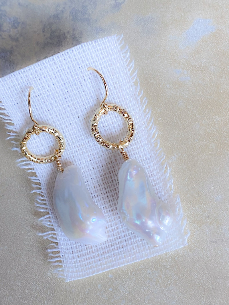 Carmel Collection Gold Filled Pearl Earrings