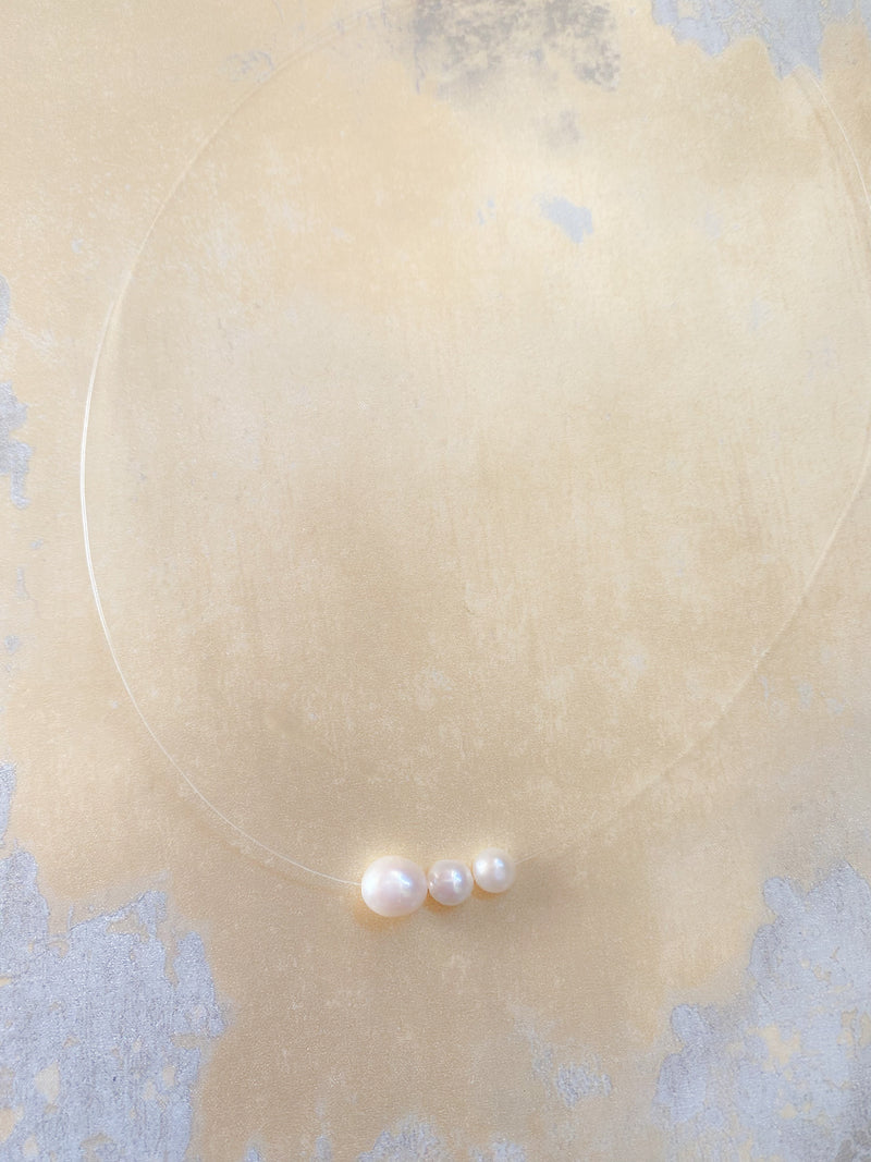 Nick's Cove Floating Pearl Necklace