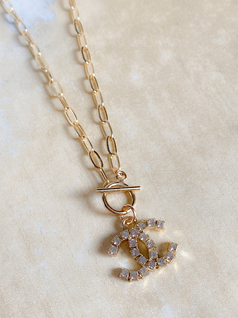 Repurposed Authentic Designer Lock Zipper Pull Gold Plated Necklace –  BloomingJ.Studio