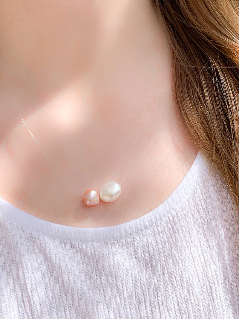 Nick's Cove Floating Pearl Necklace